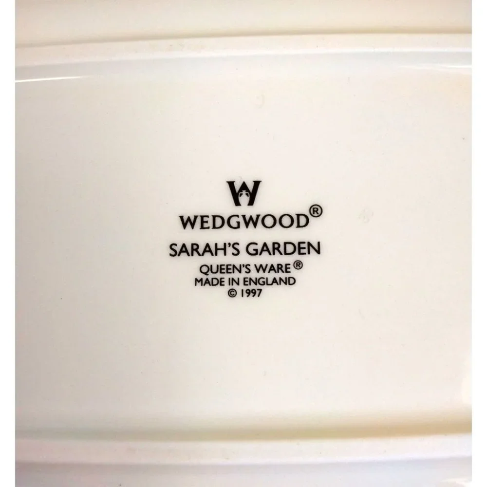Wedgwood Queen's Ware Sarah's Garden Porcelain Sandwich Tray